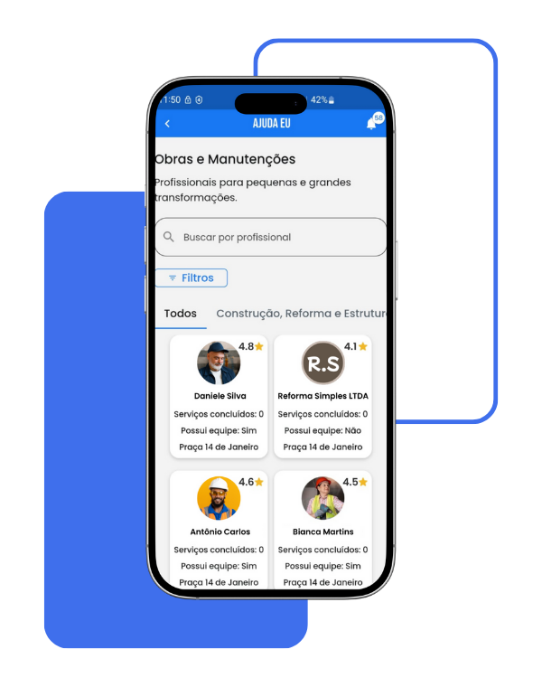 Demostrar tela do app