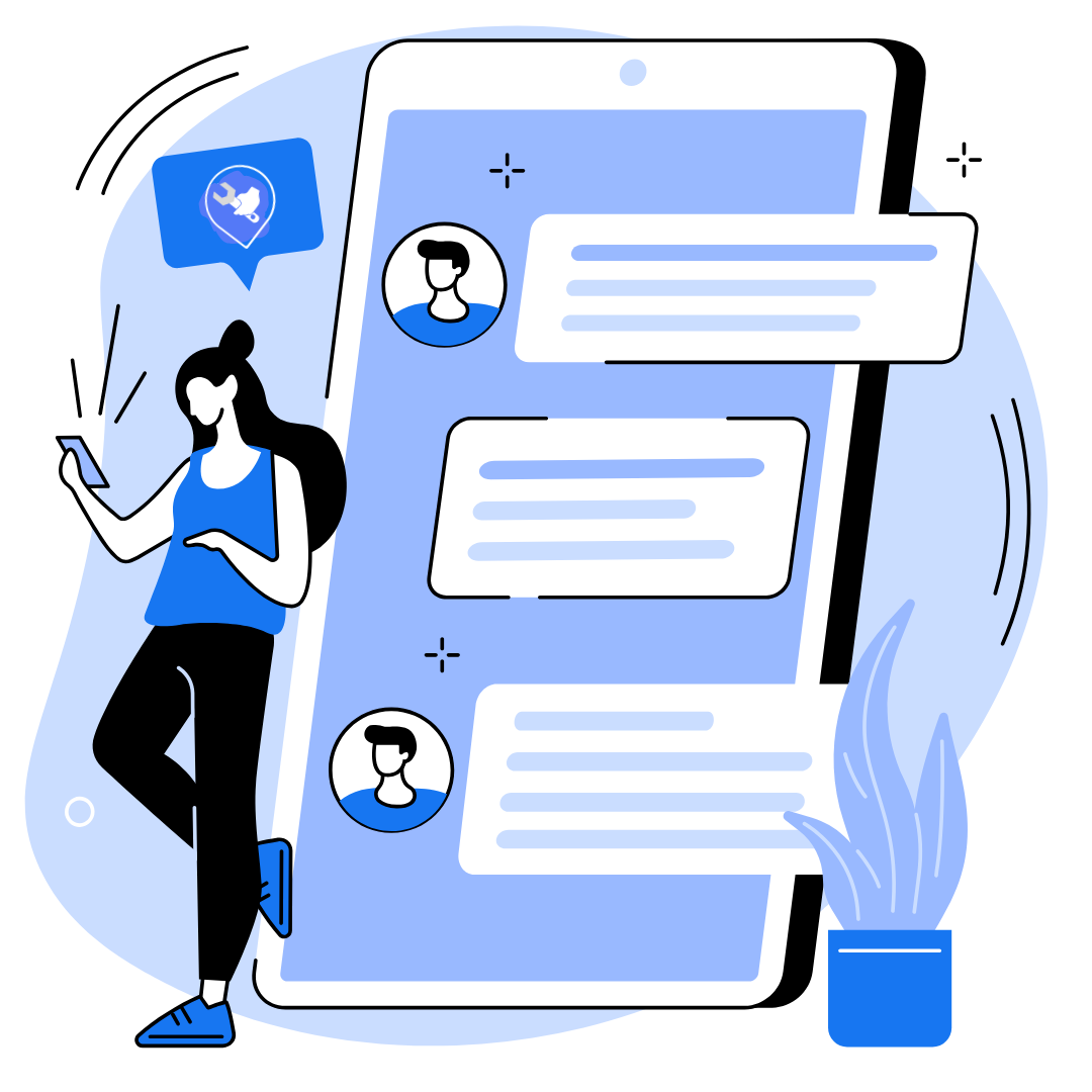 Profissional entra em contato